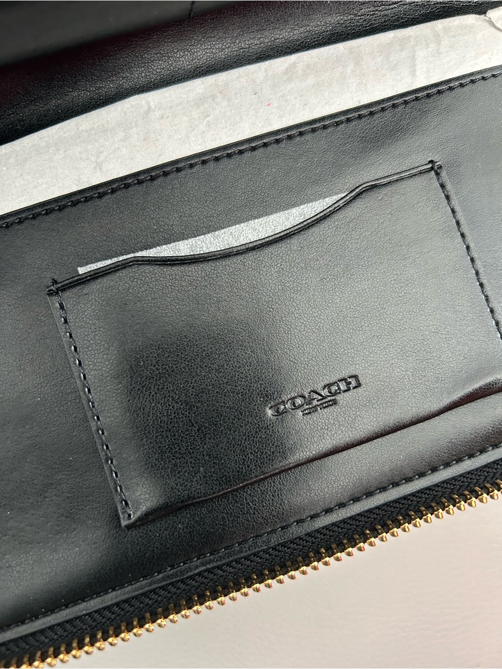 Coach Continental Wallet In Signature Leather - Picture 5 of 10